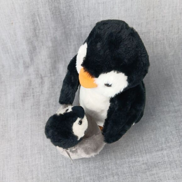 The Bearington Collection Penguin Pair Mom and Baby 10in Plush Stuffed Animal - Picture 5 of 11